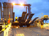 Embarquement des dockers et saisaissage