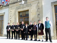 Réception à la mairie de Ouistreham en l'honneur d'un équipage de paquebot